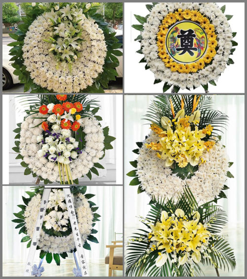 湖南常德津市市白衣镇红光村花圈速递